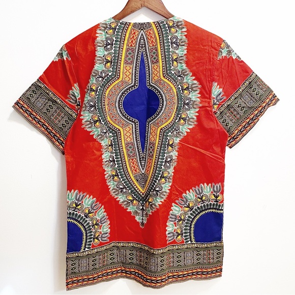 Hongyu Amy African Tribal Short Sleeve Top M - Picture 3 of 7